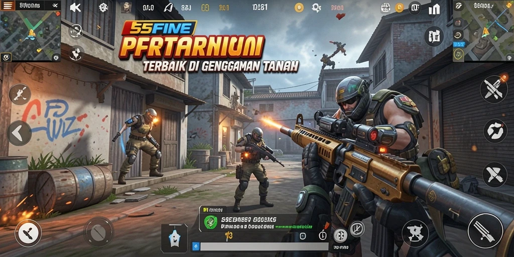 Gameplay intens dan menarik di 55FIVE dengan grafis memukau.