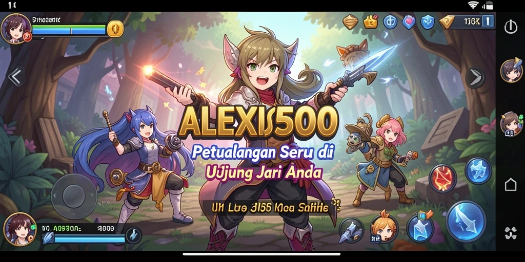 Tampilan gameplay ALEXIS500 yang memukau dan penuh aksi.