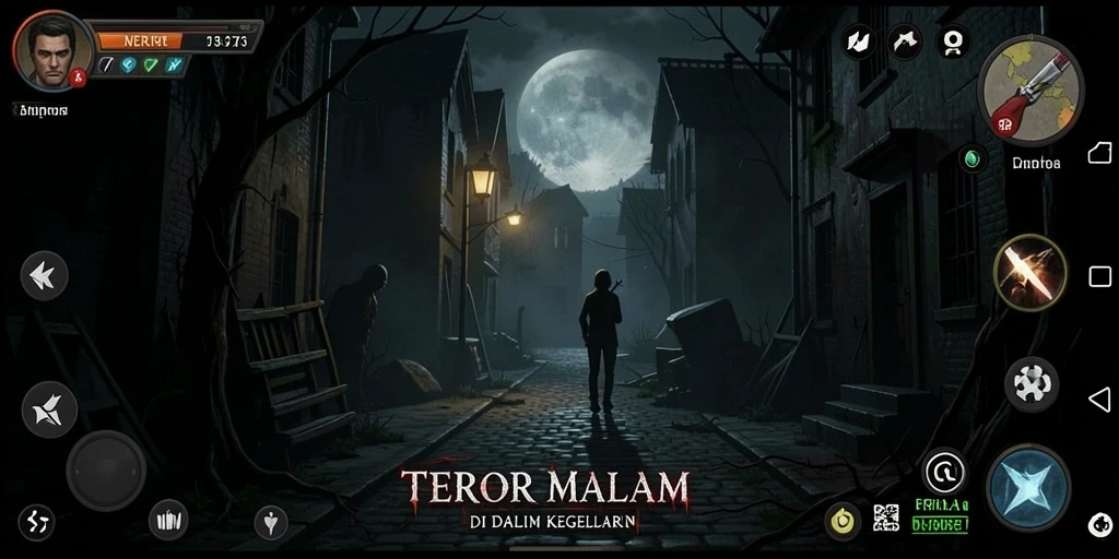 Tangkapan layar gameplay D73 yang menampilkan momen menegangkan.