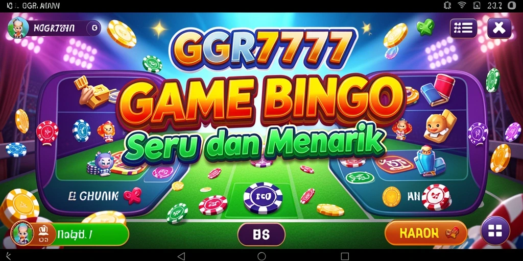 Screenshot GGR7777 menampilkan gameplay Bingo yang menarik dan interaktif.