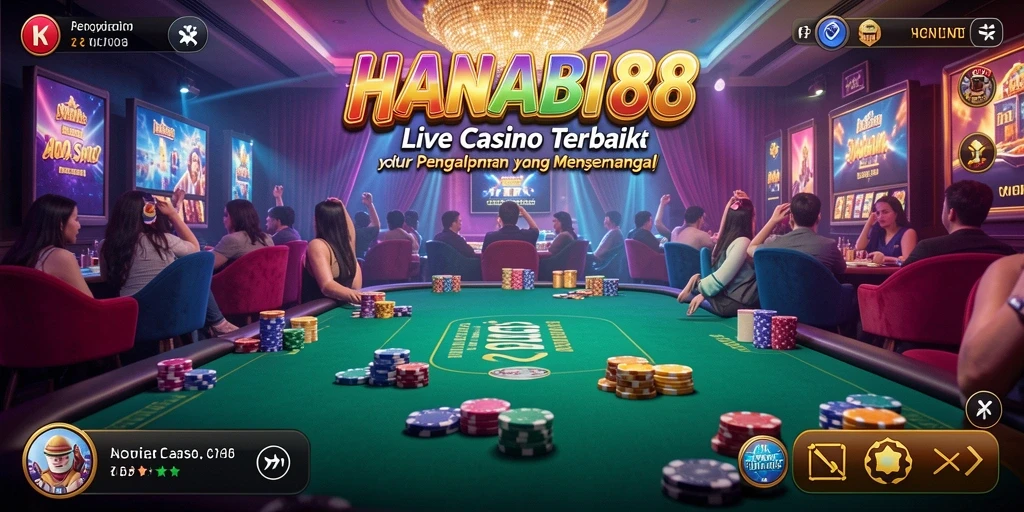 Gameplay seru di HANABI88 dengan dealer langsung.