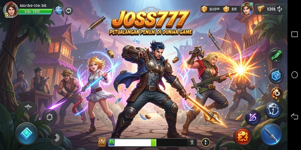 Tampilan gameplay seru JOSS777 dengan aksi menegangkan.