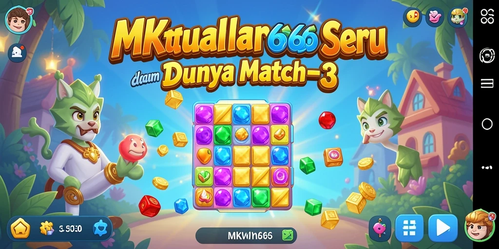 Tampilkan gameplay seru dan warna-warni dari MKWIN666.