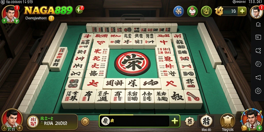 Tampilan menarik gameplay Mahjong NAGA889 dengan grafis memukau.