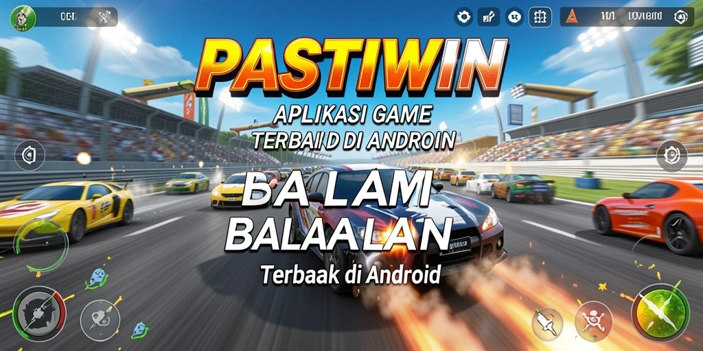Tangkapan layar PASTIWIN menampilkan balapan menarik dengan mobil berkecepatan tinggi.