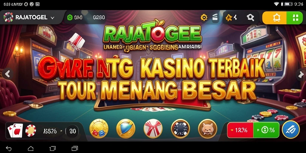 Tampilan menarik dari gameplay RAJATOGEL dalam permainan Kasino.